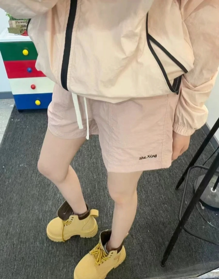 温柔瑶#女款户外休闲宽松百搭短裤#2510