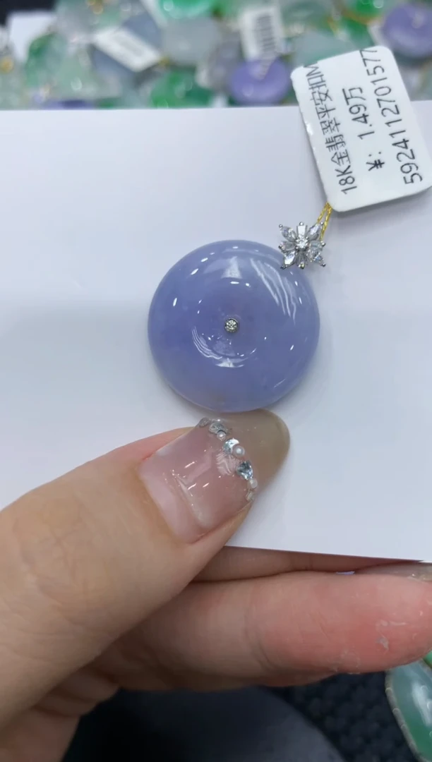 【闪购商品】翡翠颈饰18K金镶嵌222222222