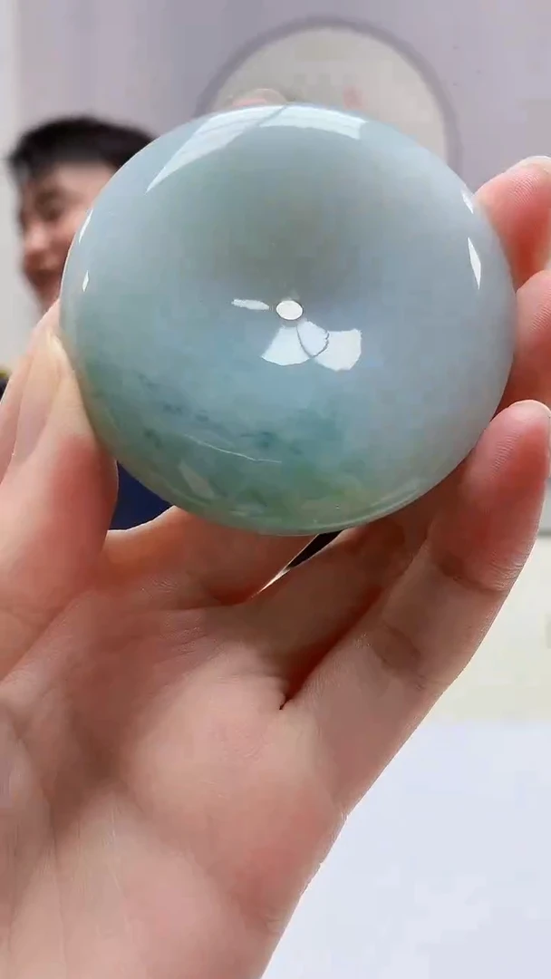 定制翡翠未镶嵌5060zm-毛货挂件65扣子