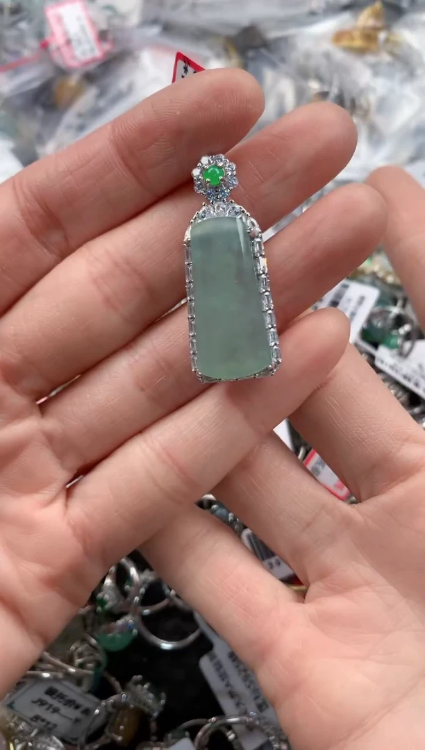 银S925镶嵌戒指翡翠   2                         3