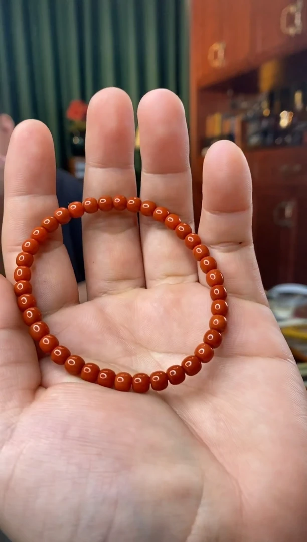 未镶嵌手串南红玛瑙5.5mm老型