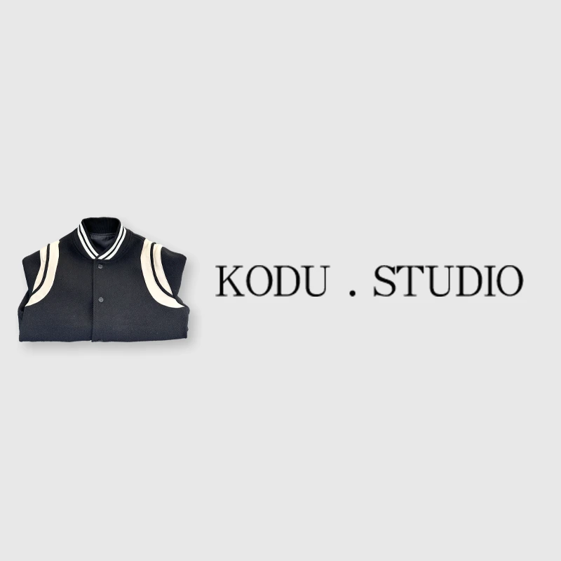 SI【刻度KODU】01-JK2540秋季经典气质黑白撞色男女同款棒球服外套