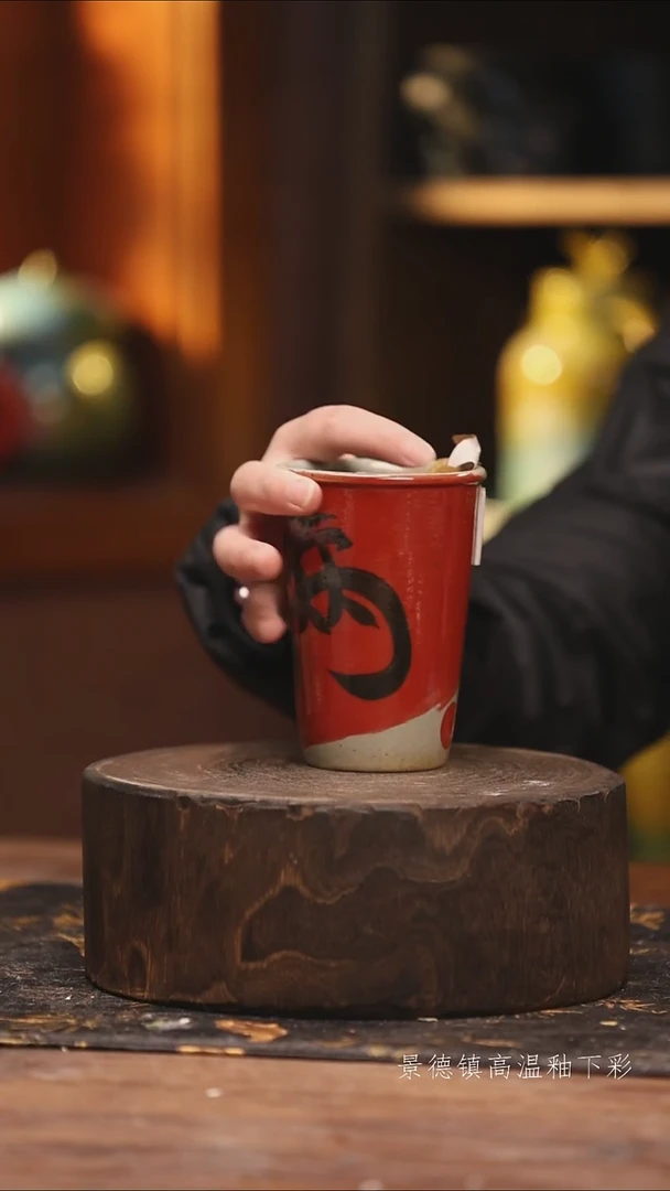 陶瓷景德镇高温釉下手绘陶瓷@L208@