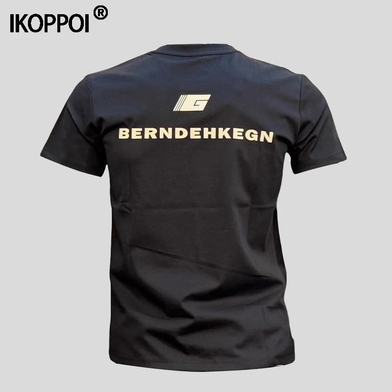 潮牌印花短袖男夏季新款韩版商务圆领修身半袖透气小板型休闲体恤