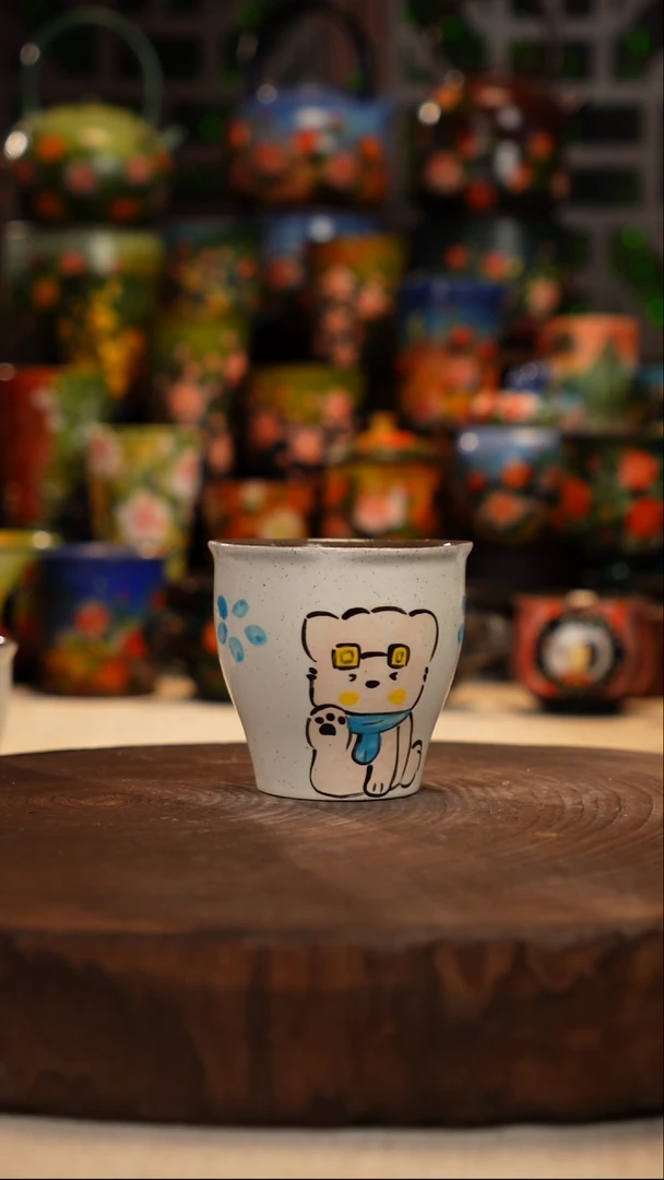 油画   釉下彩   杯子