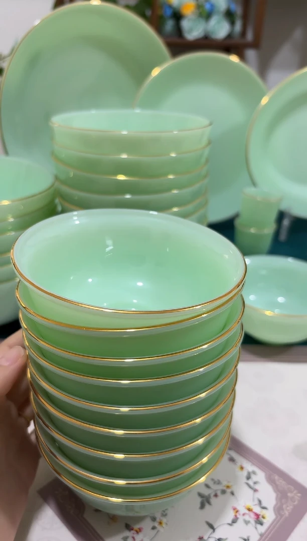 4.5英寸玉瓷碗6个口径11.5厘米