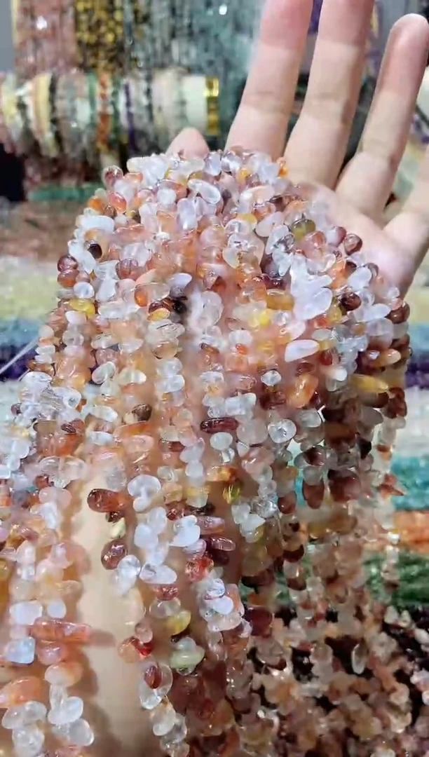 未镶嵌珠宝半成品水晶红胶花