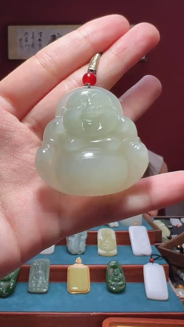 和田玉未镶嵌吊坠(不含链)1