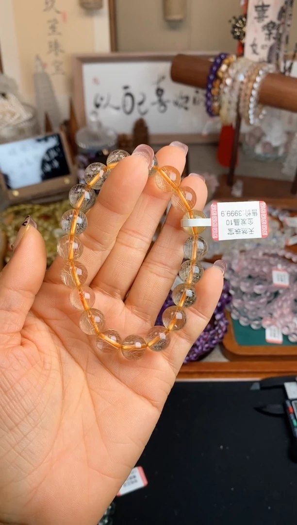 【闪购商品】水晶手串未镶嵌10m金发晶