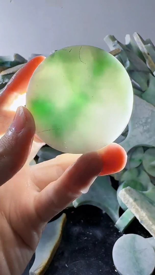 裸石翡翠缅甸翡翠A货文2115