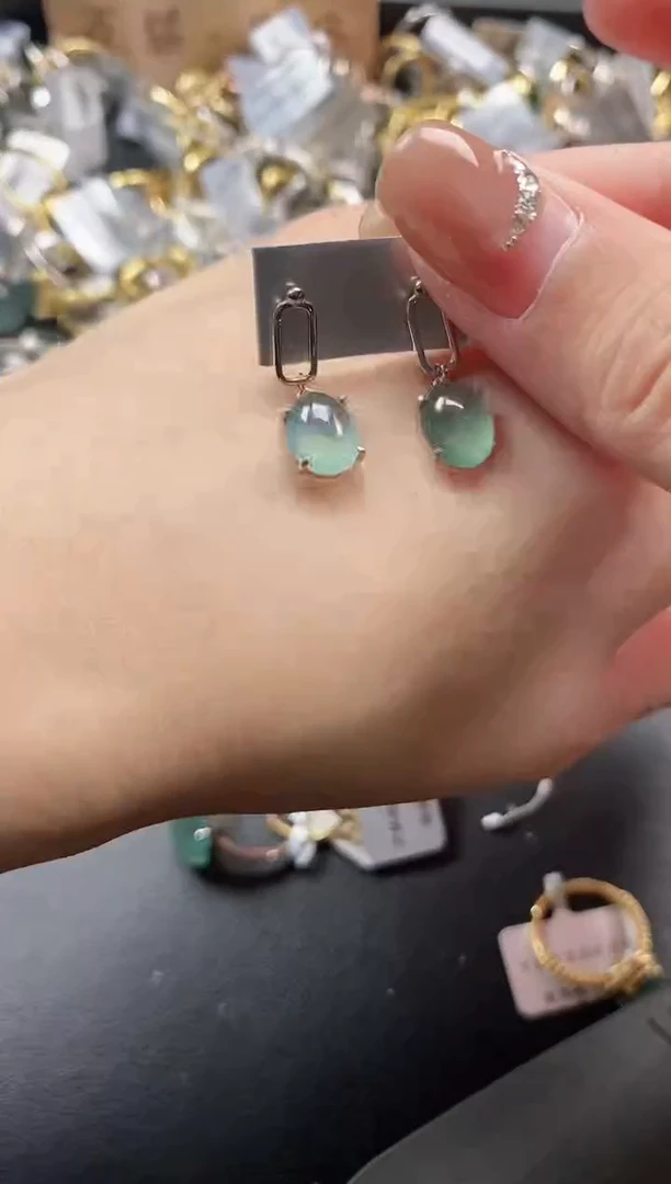 银S925镶嵌戒指翡翠51511