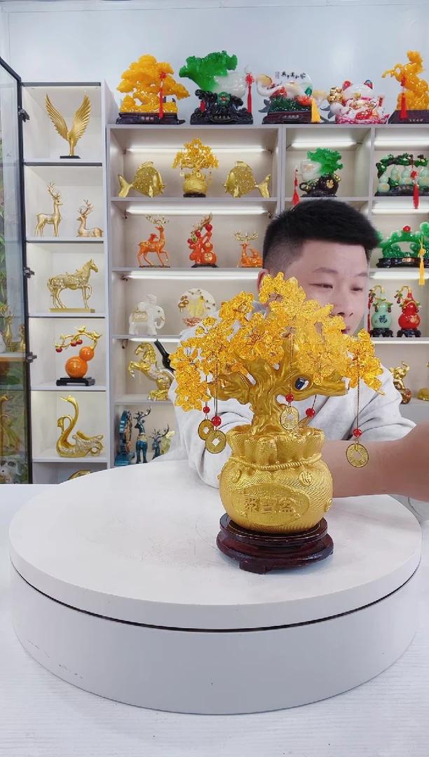摆件大号发米树摆件