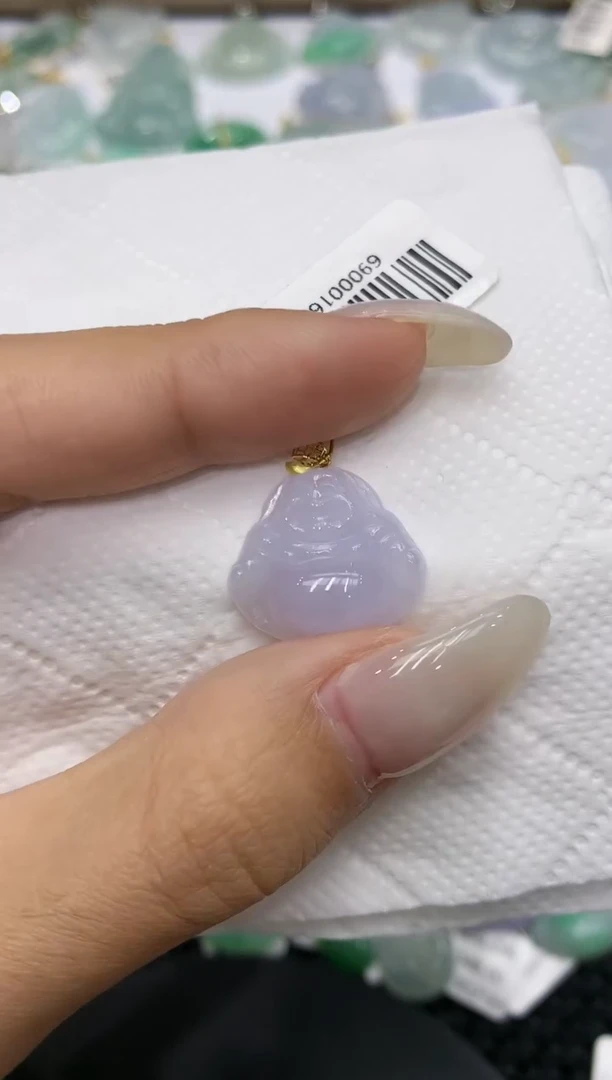 颈饰18K金镶嵌翡翠111111111111