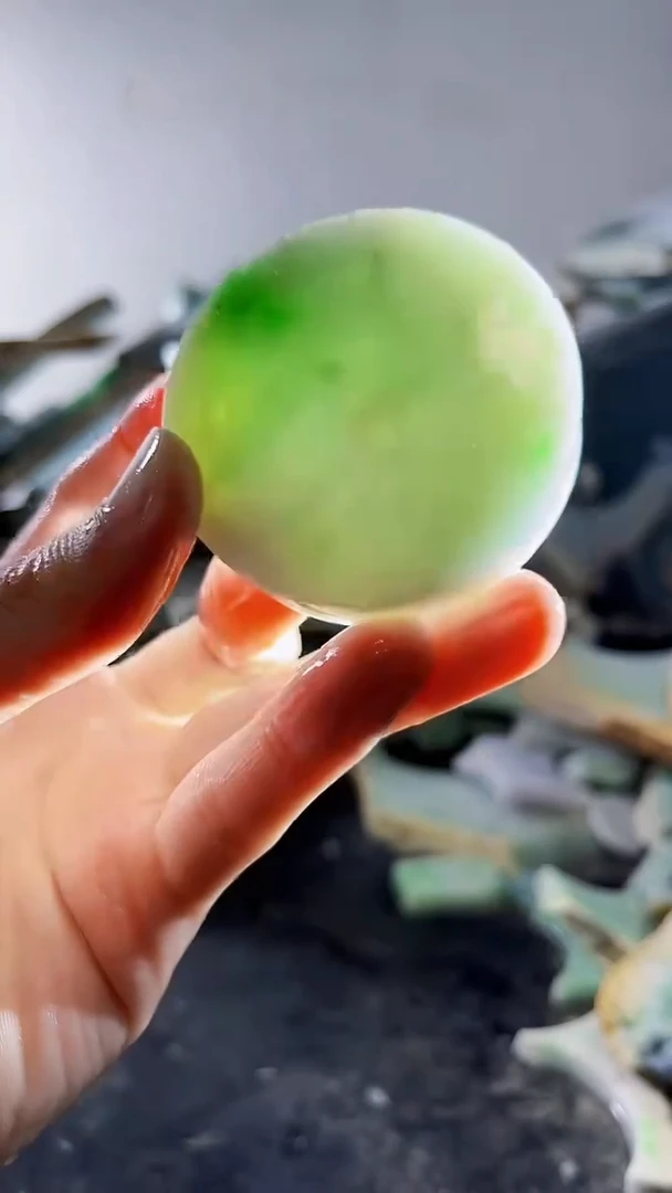 裸石翡翠缅甸翡翠A货文82