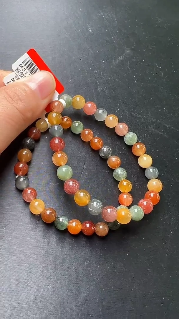 未镶嵌手串水晶彩兔毛手串7m+多样性发一 M51232X