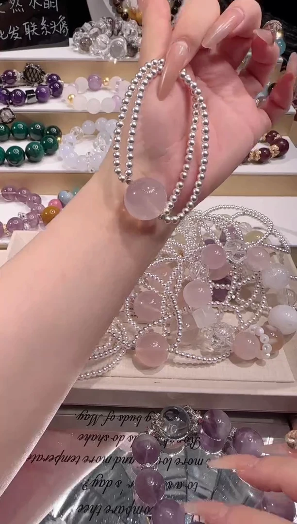 未镶嵌手串水晶多样性发一