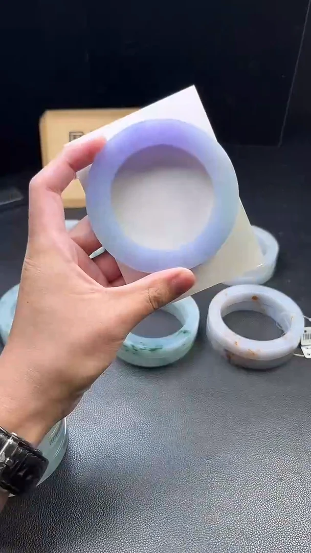 定制翡翠手镯未镶嵌心**放定制