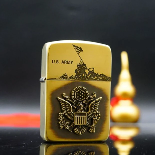 ZIPPO/之宝打火机 陆军1941黄铜贴章DYJ1