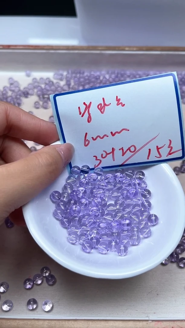 水晶珠宝半成品未镶嵌M692 维多利亚6mm50个15元