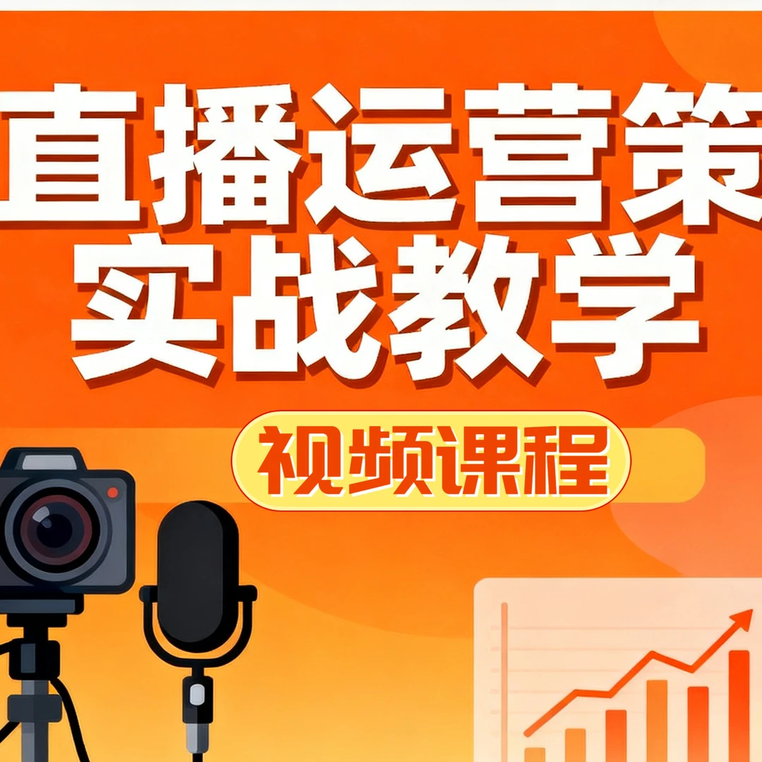 直播运营策略实战教学认知定位规则流量规则策划脚本实操案例演练