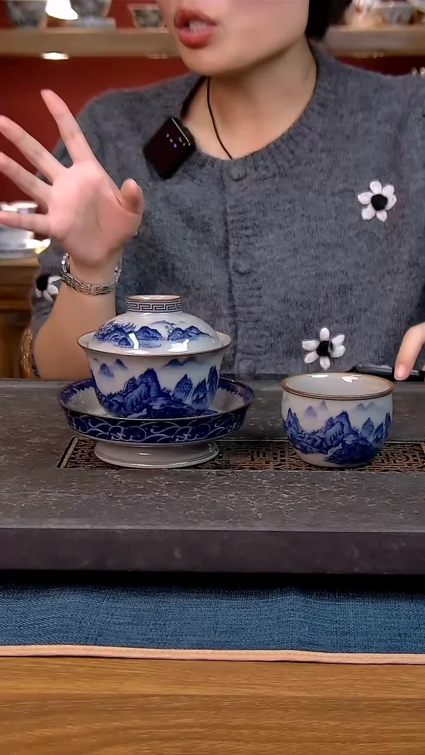 简装家用款2件套 老陶泥开片纹陶瓷茶具