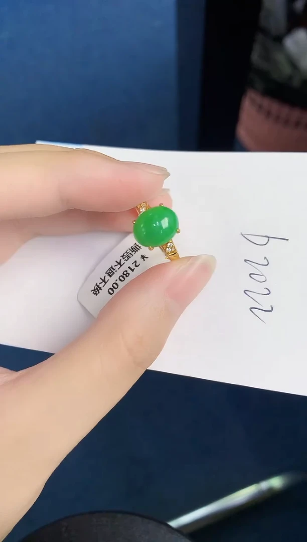 翡翠银S925镶嵌颈饰天然翡翠緬甸A貨