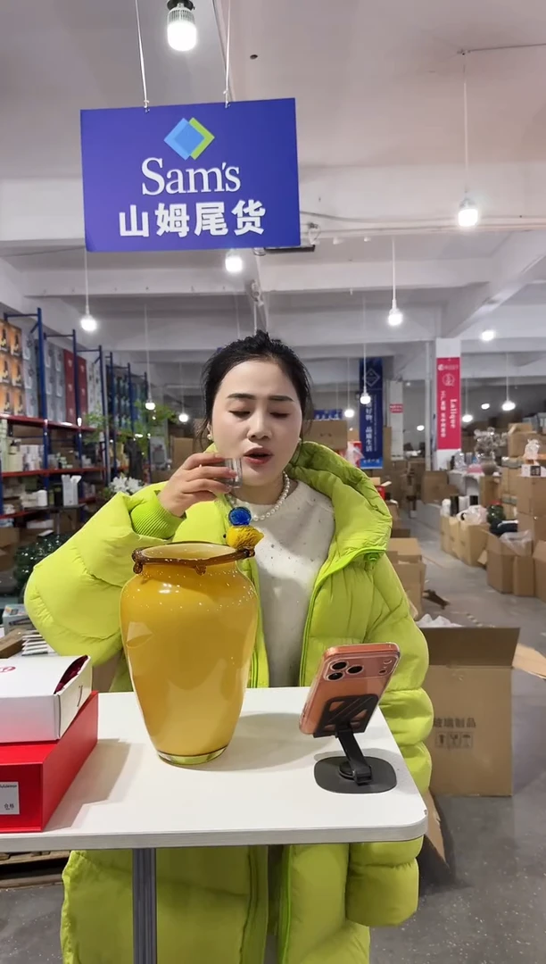 YS-琉璃小蜜蜂花瓶大号