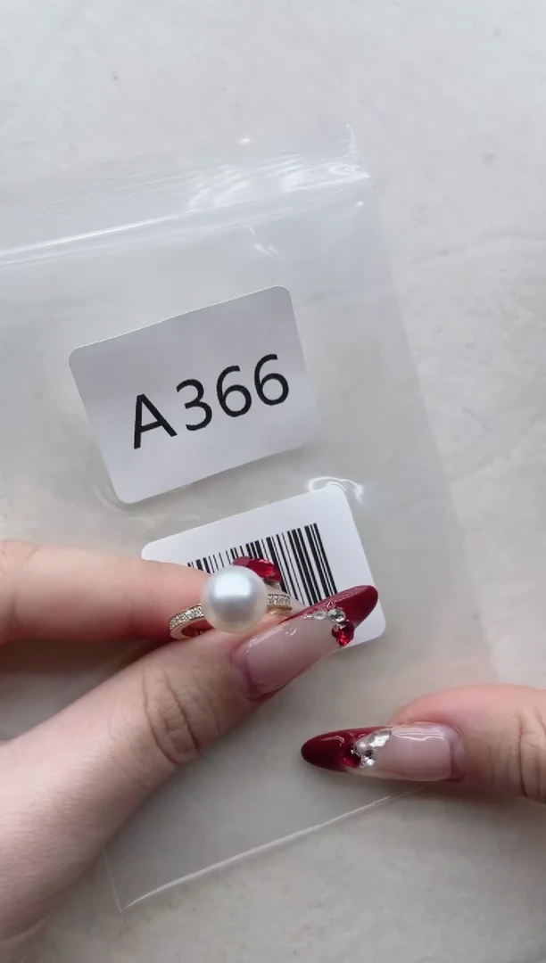 【闪购商品】海水珍珠戒指银S925镶嵌A366