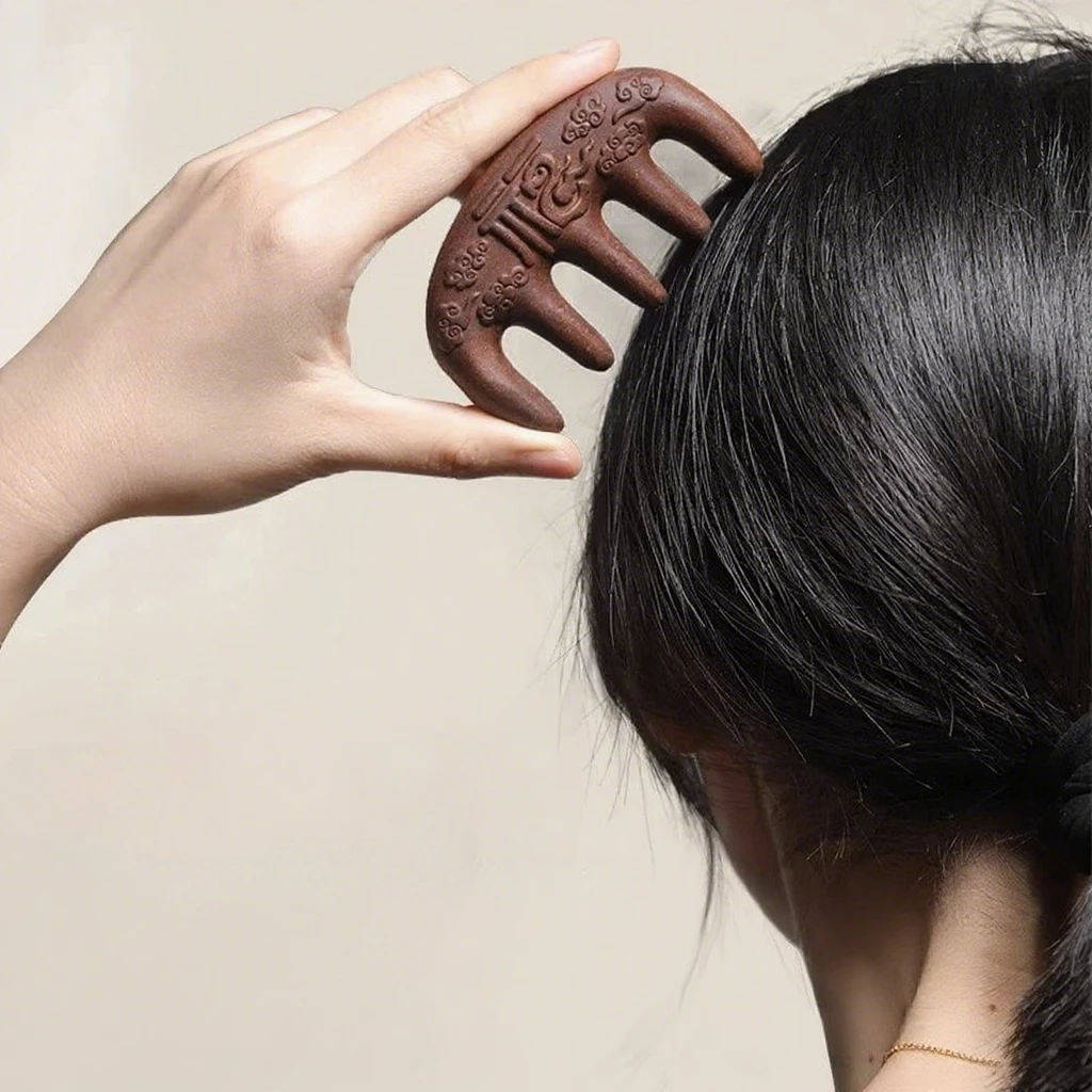 古法天然何首鸟香梳乌发养发古法香自然梳黑全龄通用