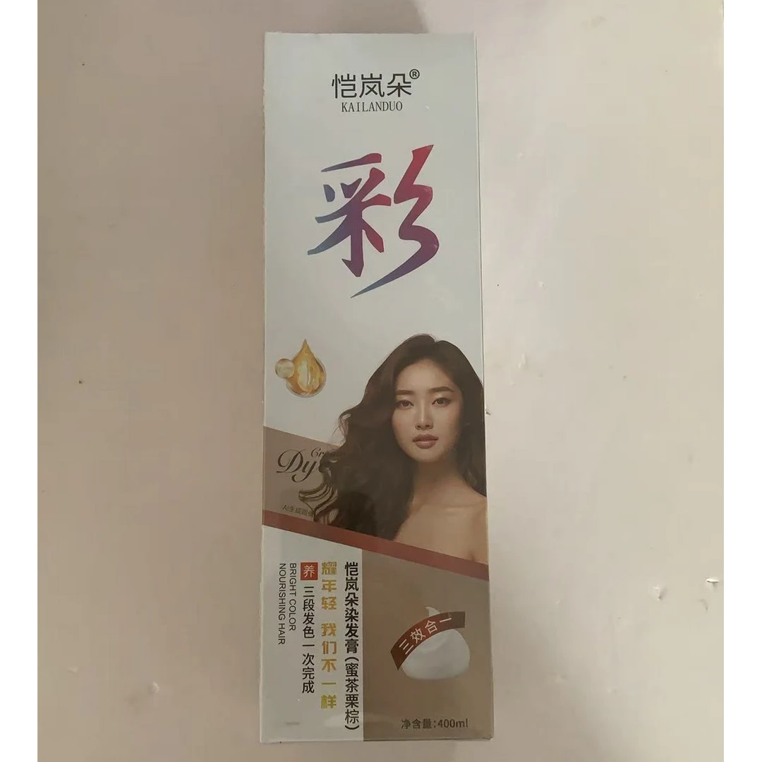 恺兰朵染..发膏蜜茶栗棕 柔顺.养护