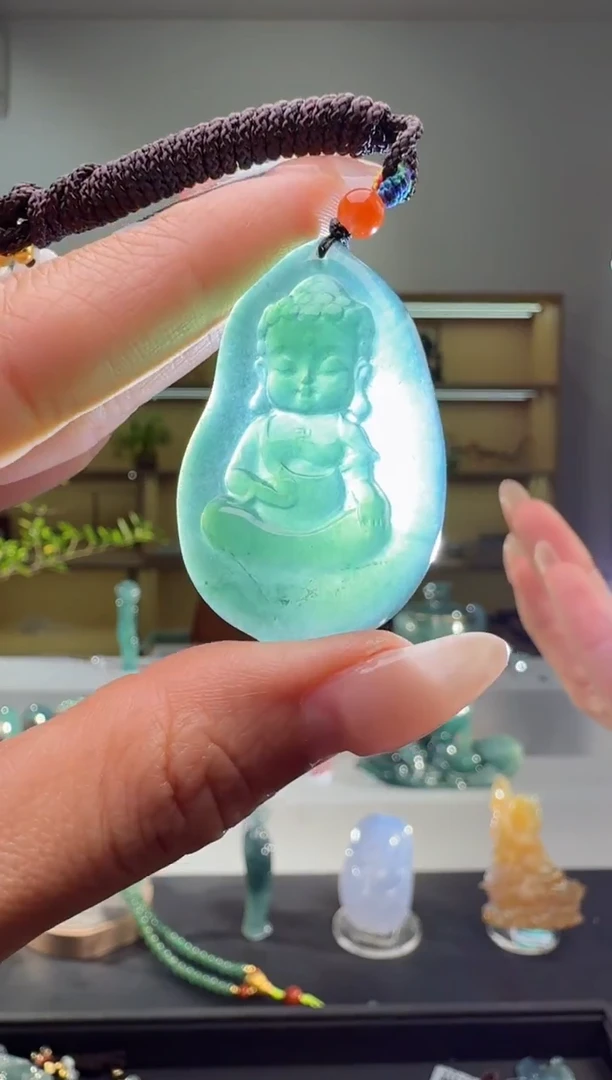 吊坠(不含链)未镶嵌翡翠宝宝佛
