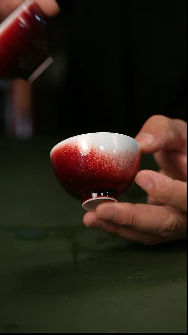 杯纯手工手绘陶瓷