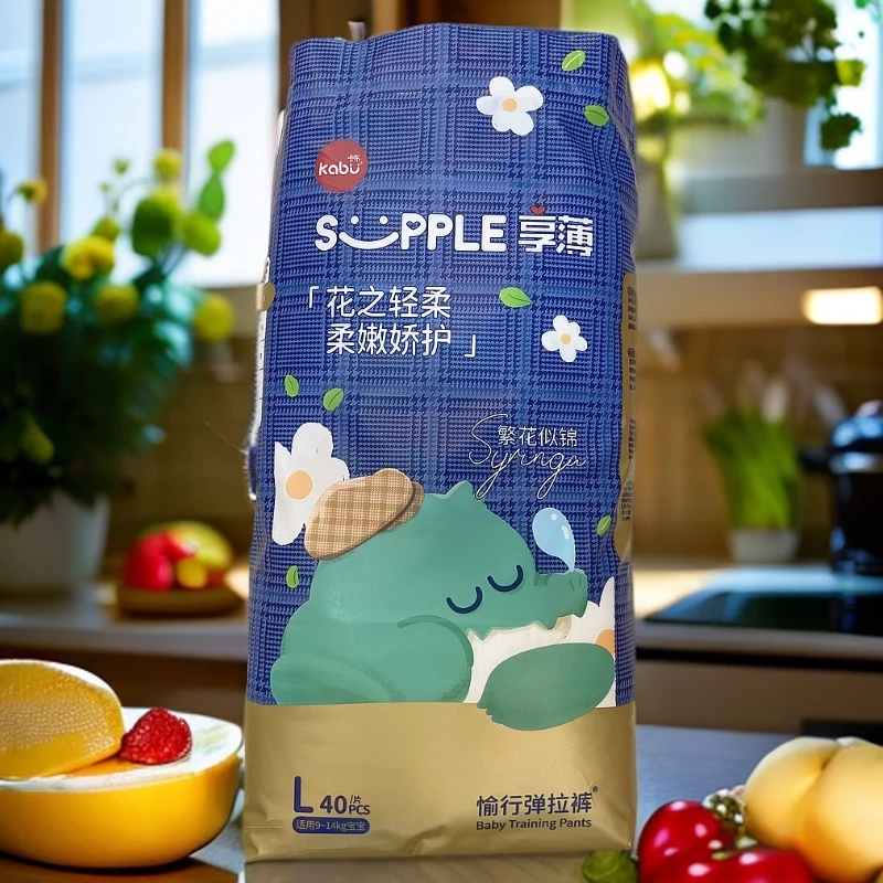 卡布拉拉裤享薄繁花似锦柔软透气婴幼儿愉行拉拉裤成长裤宝宝