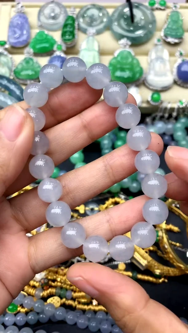 未镶嵌手串翡翠381-中国好珍宝