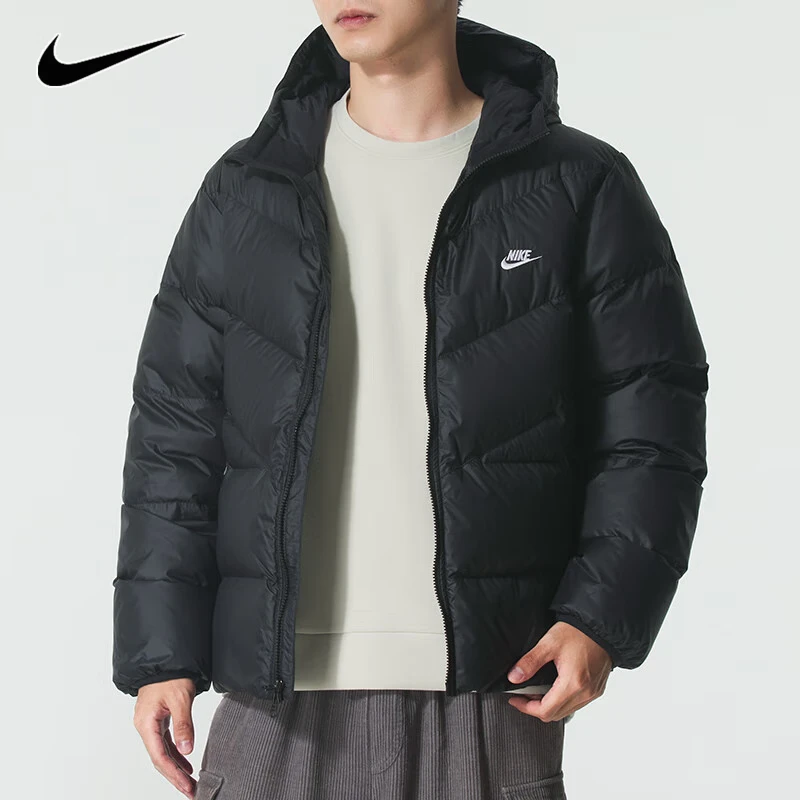 NIKE/耐克官方男装2025冬季新款连帽羽绒服户外保暖运动服面包服