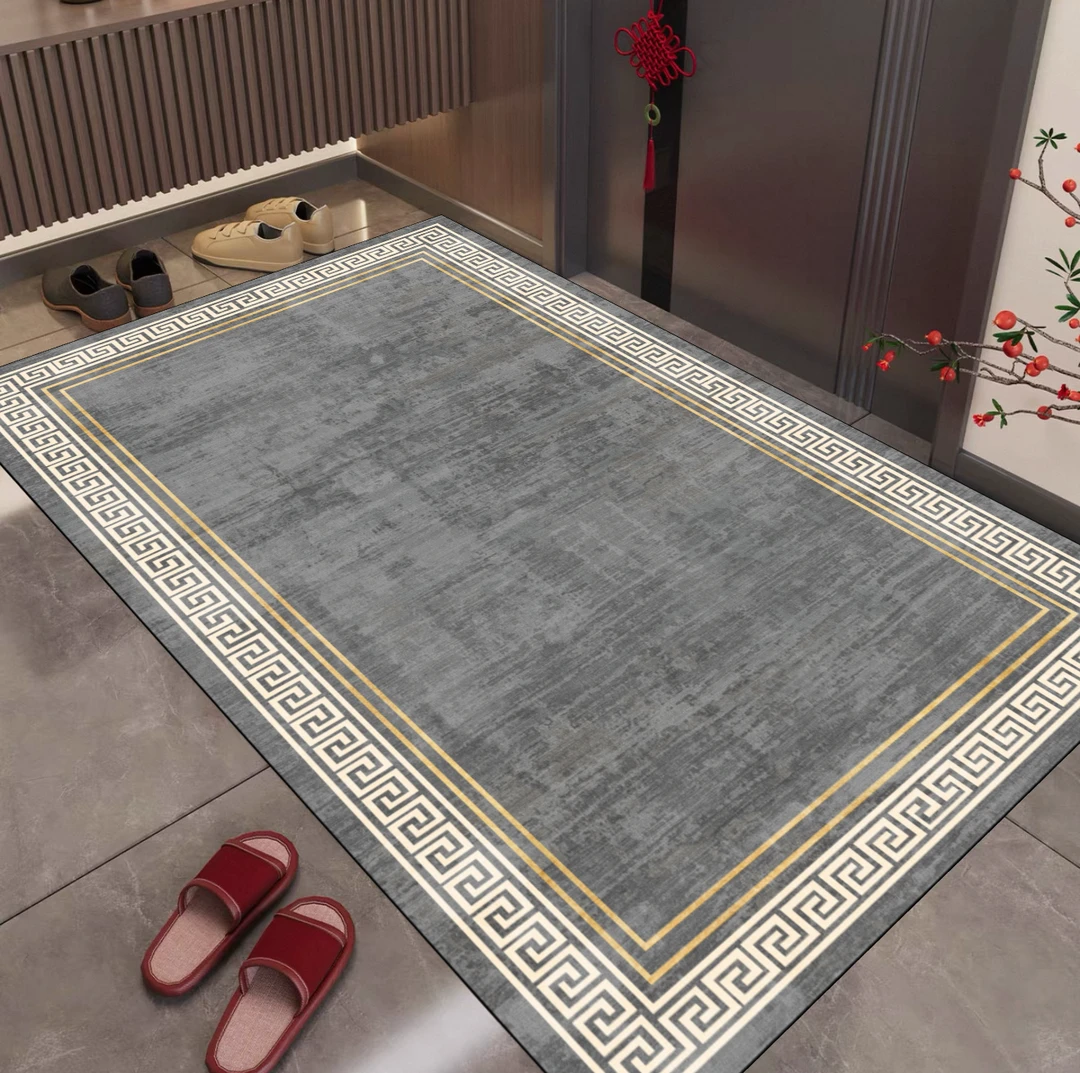 定制高端入户门地垫门垫轻奢现代进门玄关脚垫门口家用地毯可裁剪