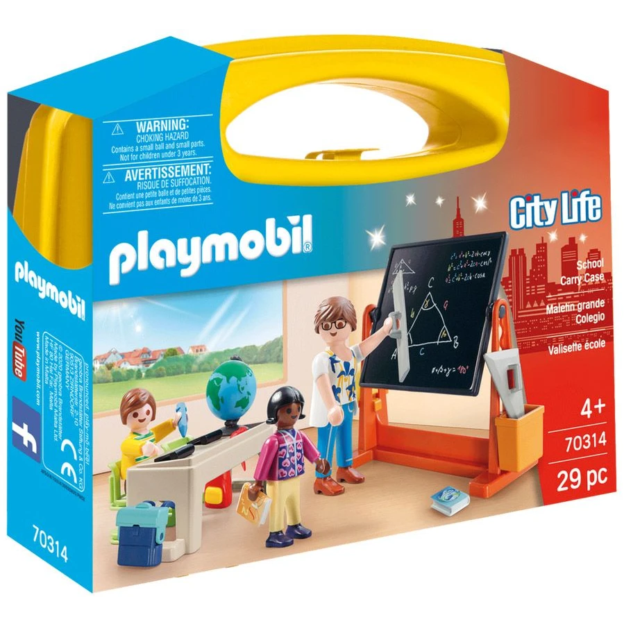 playmobil摩比世界70314学校便携箱