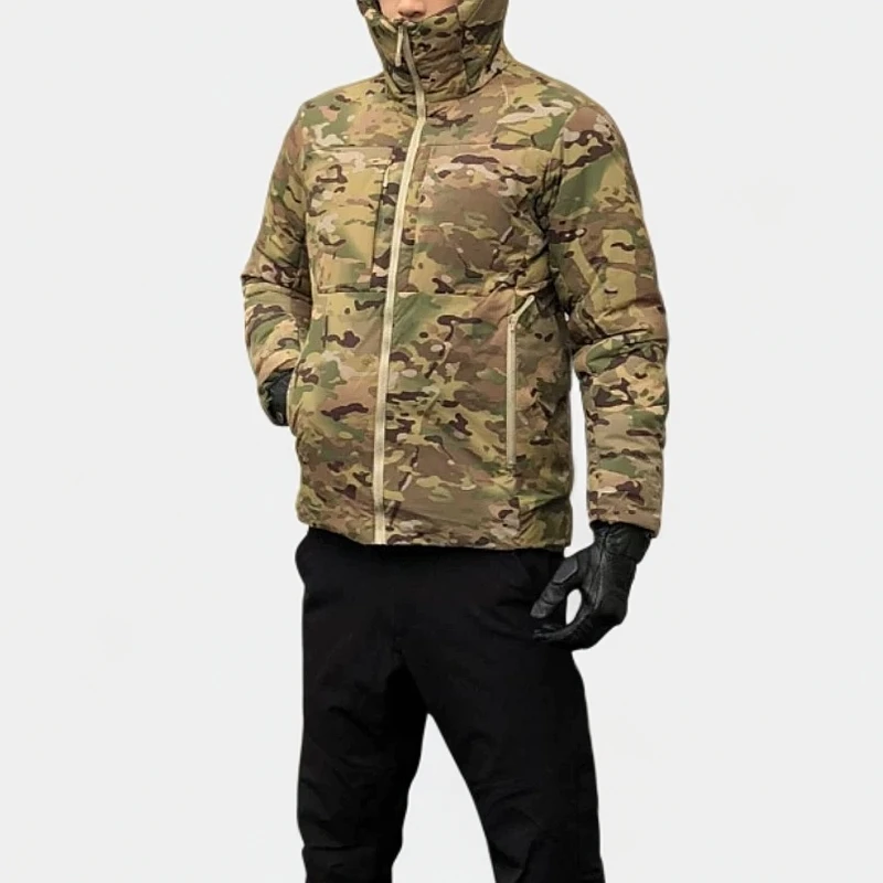 情侣款多色防风锁温连帽羽绒服休闲保暖秋冬外套 28113