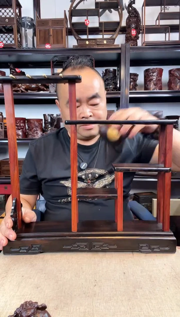 木瑕疵笔架老李红木工艺品