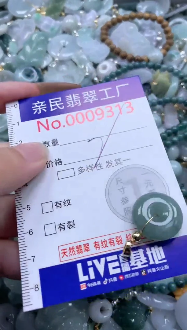 翡翠未镶嵌吊坠(不含链)9313