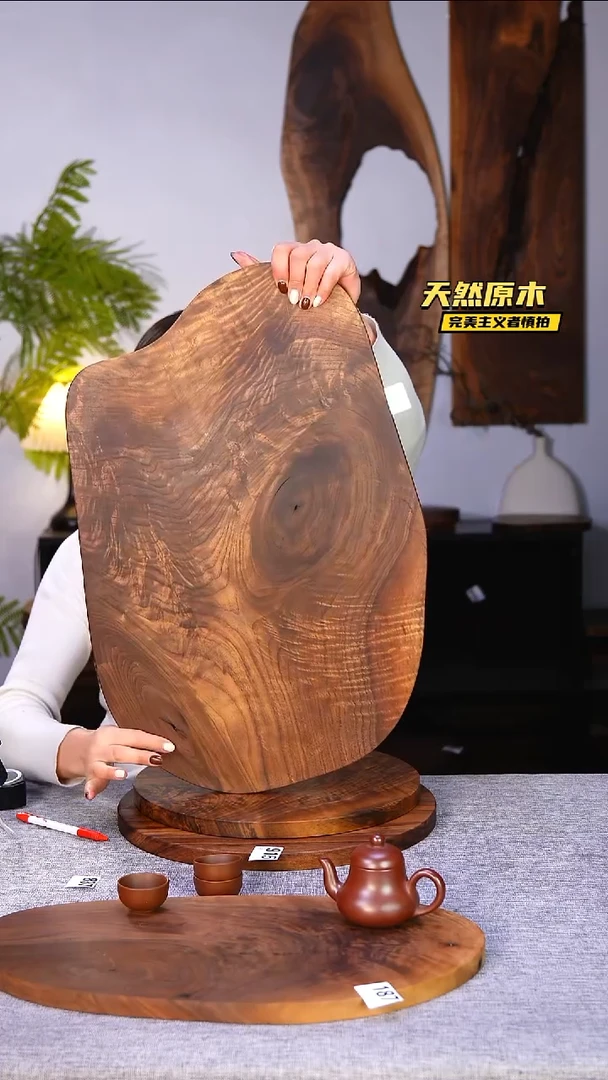 木北美黑胡桃原木.干裂疤结不属于商品质量问题完美主义者慎拍