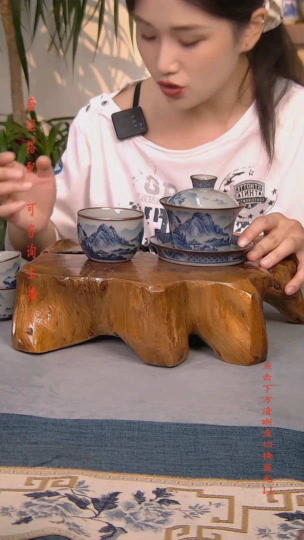 简装家用款2件套 老陶泥开片纹陶瓷茶具