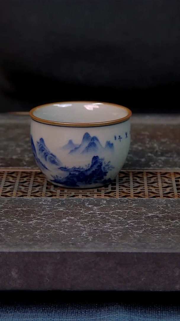 木*简装家用款1件套 老陶泥开片纹陶瓷茶具