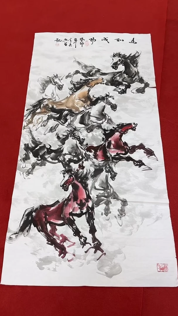 国画国画字画小姐姐真好看