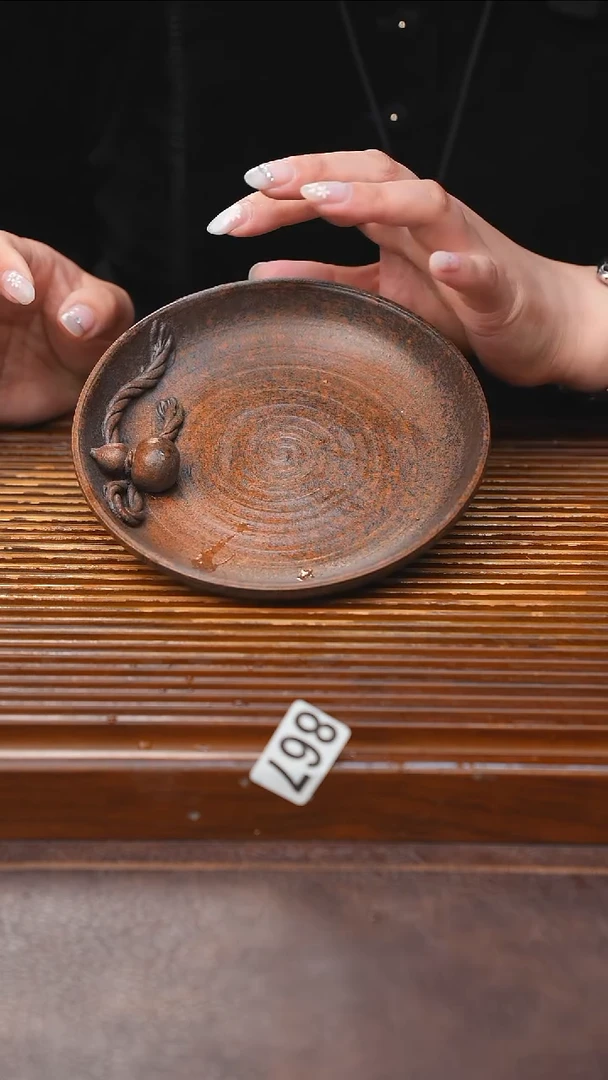 万古烧粗陶手工茶具