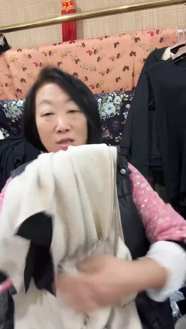 水洗羊绒深灰色阔腿裤裤腿一单（微残）343号