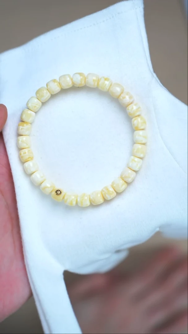 手链蜜蜡未镶嵌3009/7.5mm黑金手串