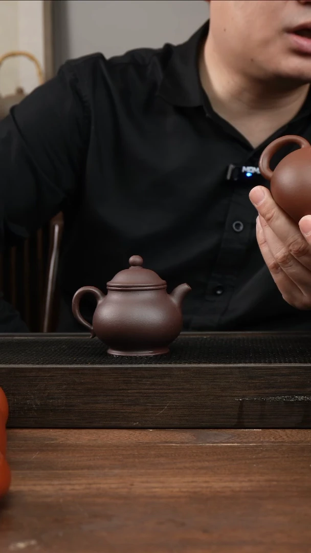 茶杯紫砂大*鹅紫泥小潘壶      120CC