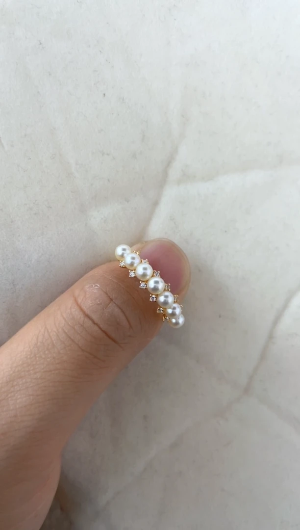 【闪购商品】海水珍珠戒指银S925镶嵌戒指