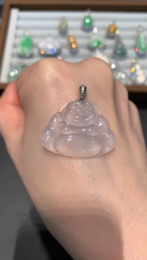 【闪购商品】翡翠吊坠(不含链)18K金镶嵌2980